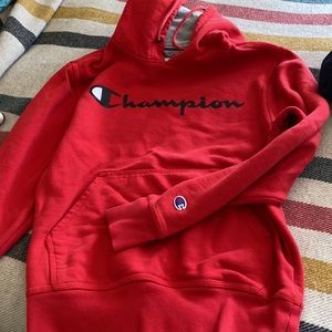 boys XL Champion hoodies red